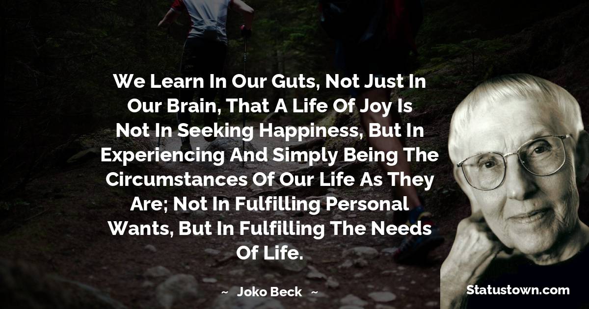 Unique Joko Beck Thoughts