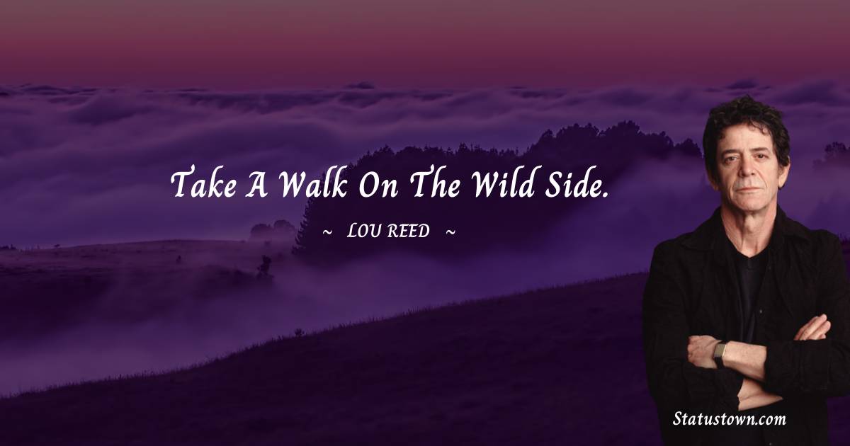 Lou Reed Unique Quotes