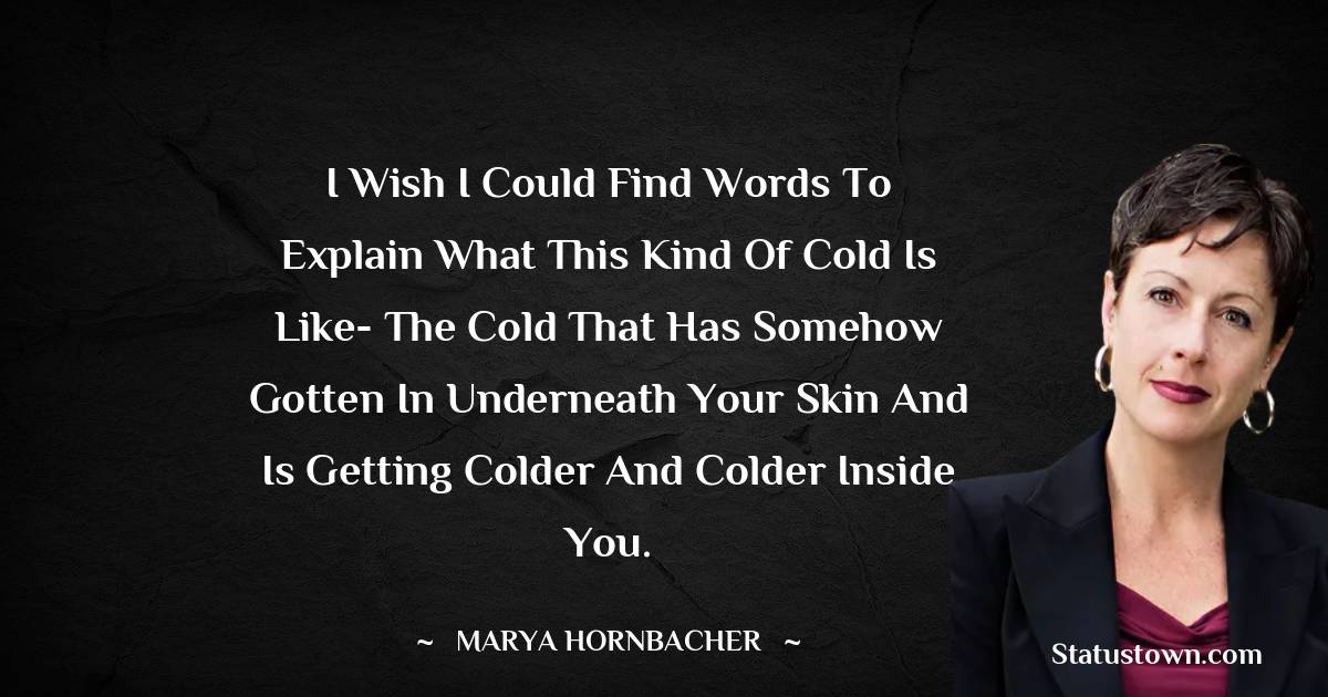 Simple Marya Hornbacher Quotes