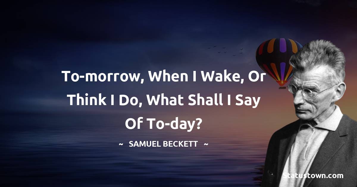 Samuel Beckett Thoughts