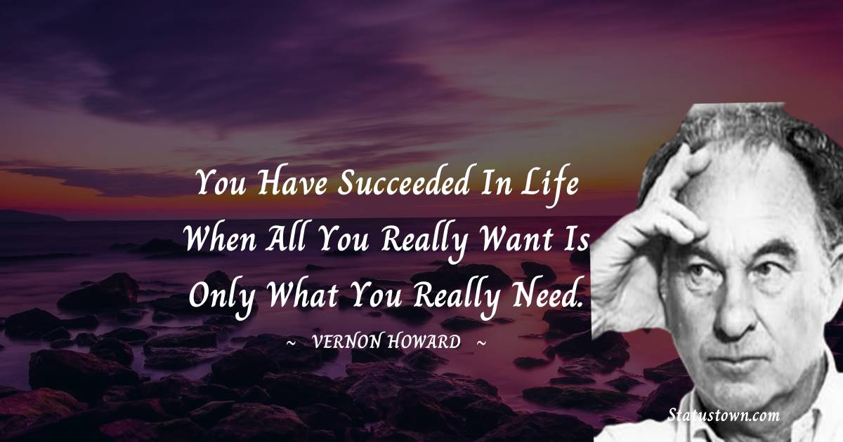 Vernon Howard Unique Quotes