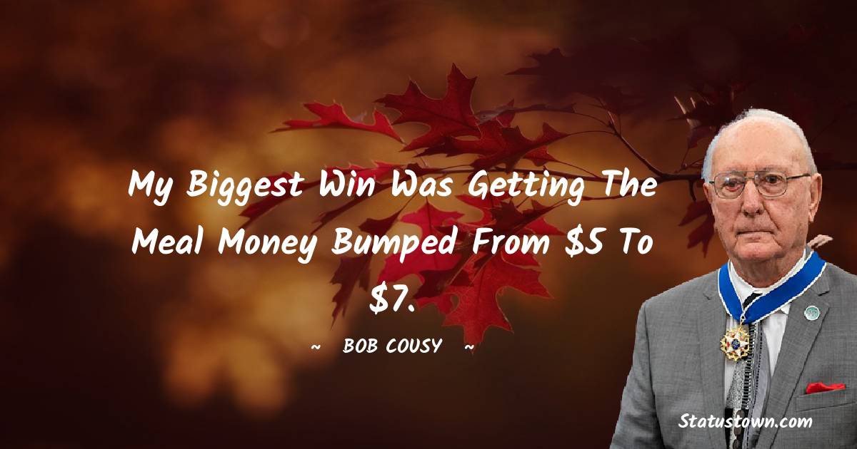 Bob Cousy Status