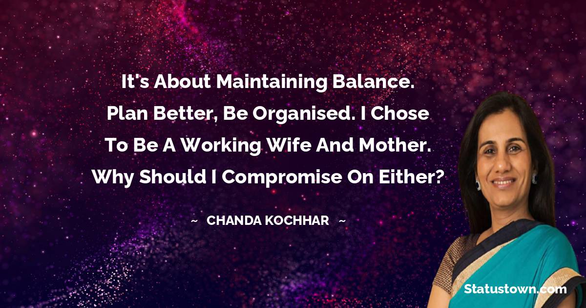 Chanda Kochhar Thoughts