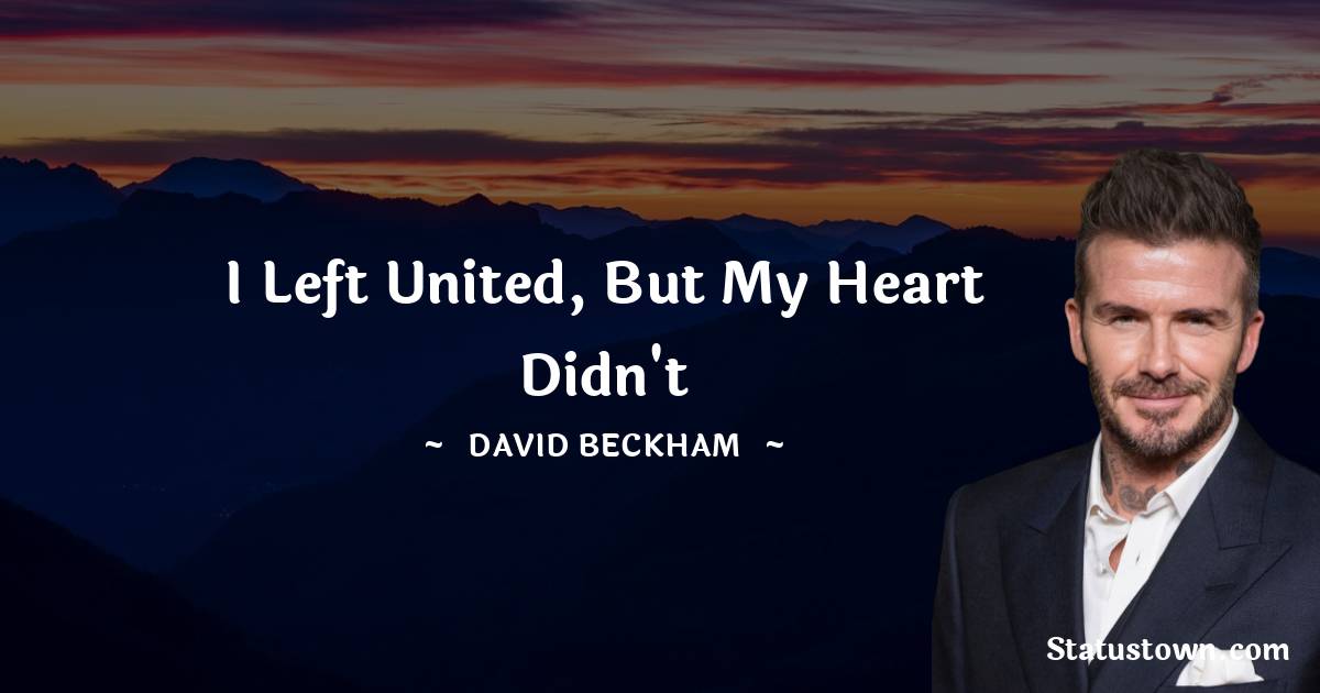 David Beckham Short Quotes