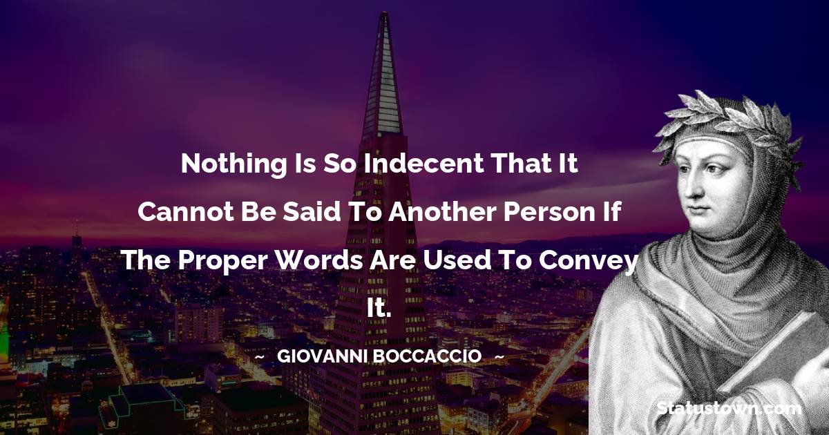 Giovanni Boccaccio Positive Quotes