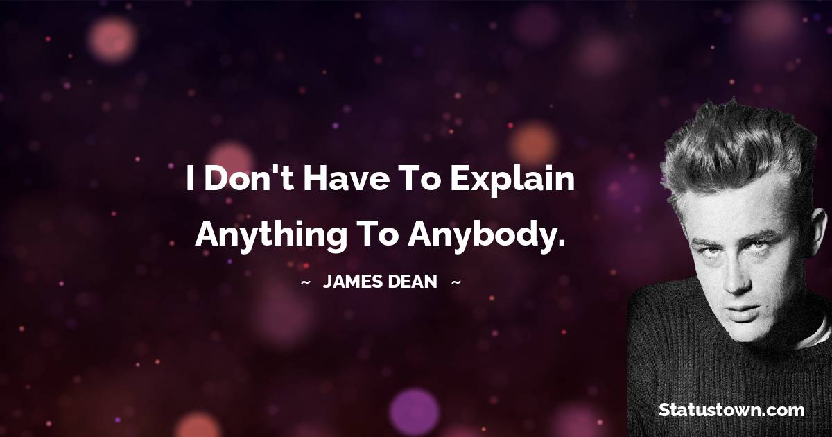 James Dean Positive Thoughts