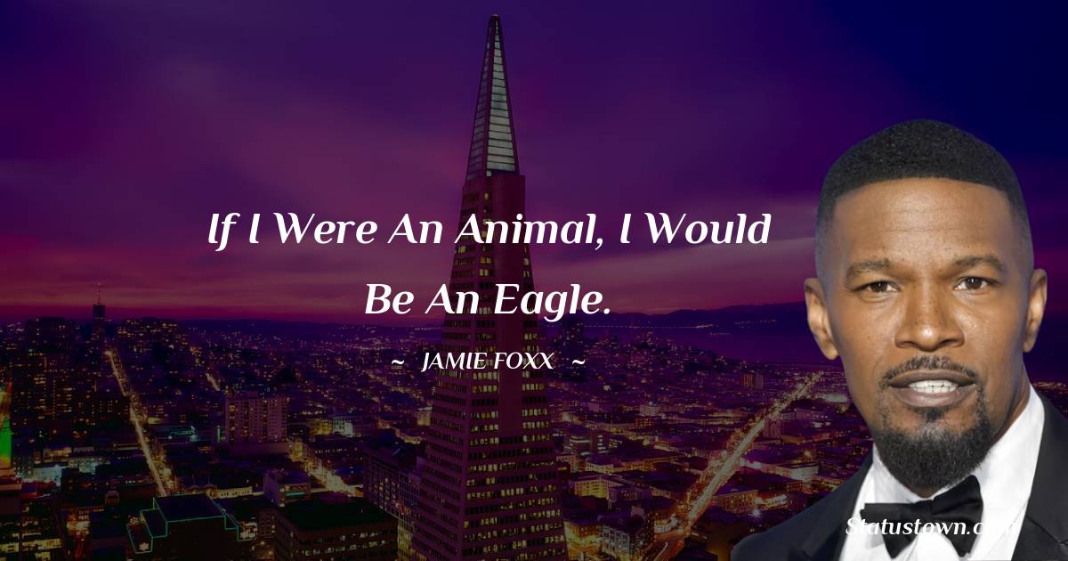 If I were an animal, I would be an eagle.