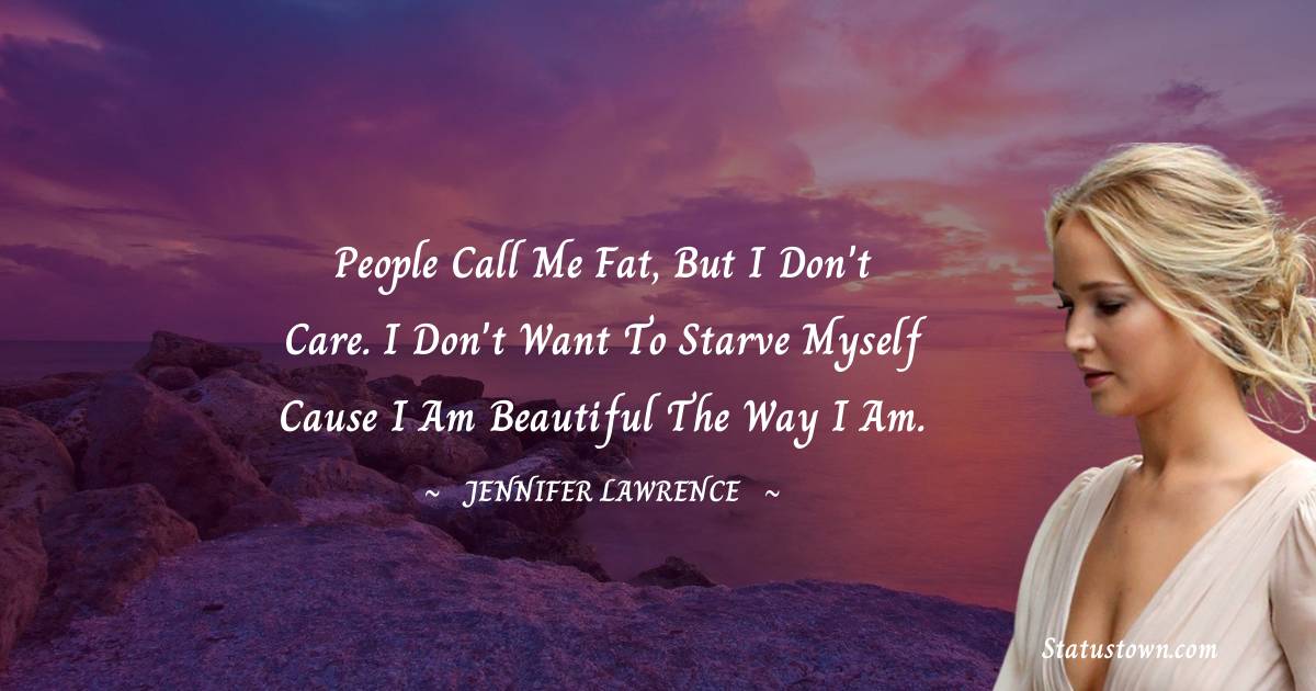 Jennifer Lawrence Positive Thoughts