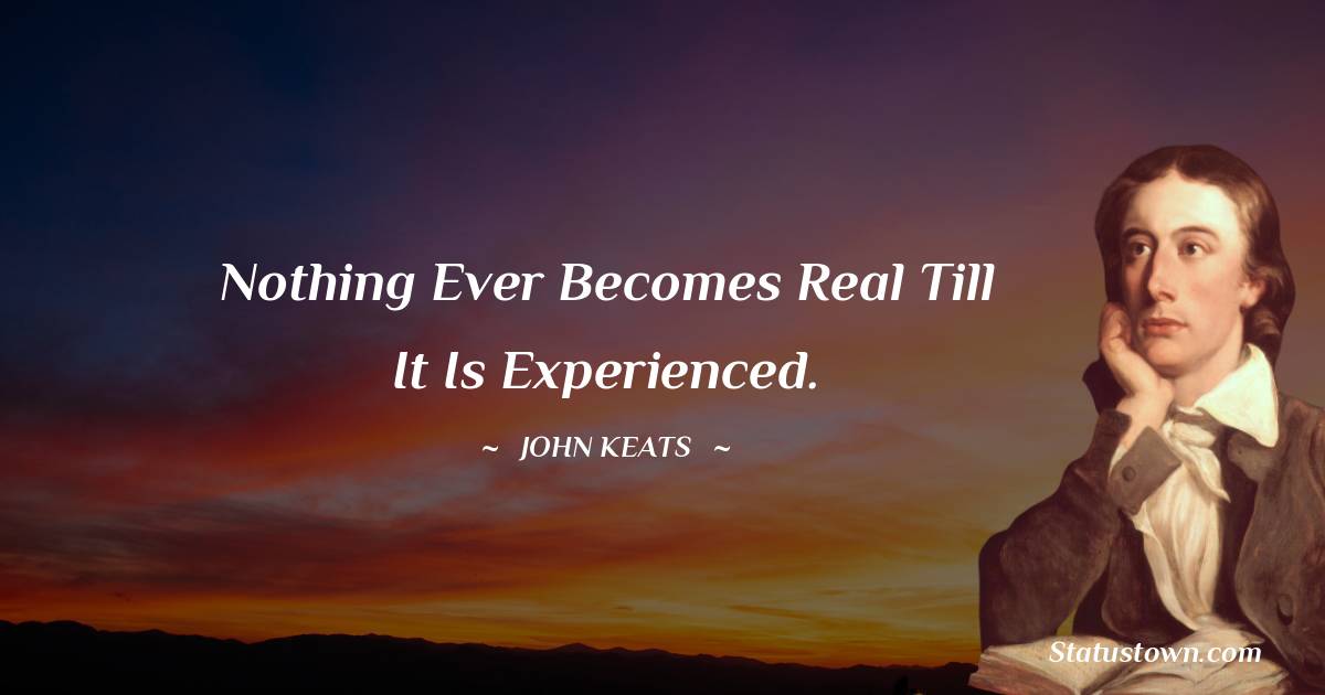 John Keats Thoughts