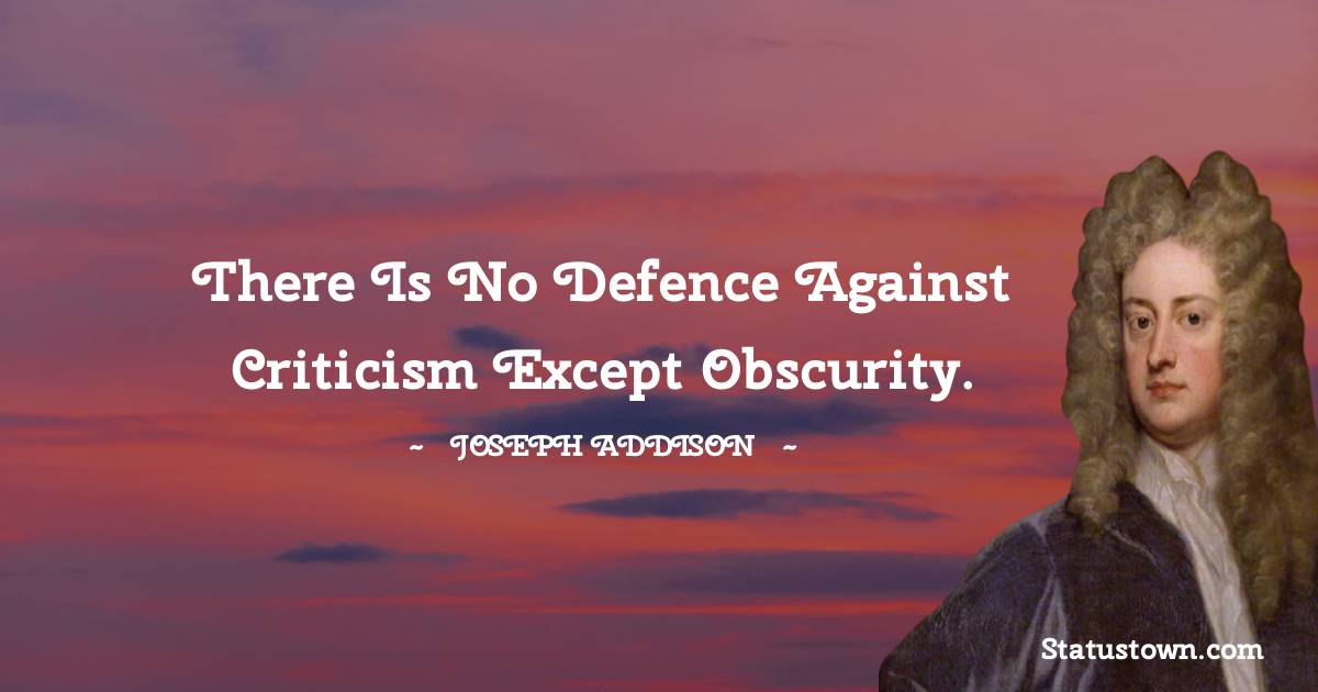 Joseph Addison Short Quotes