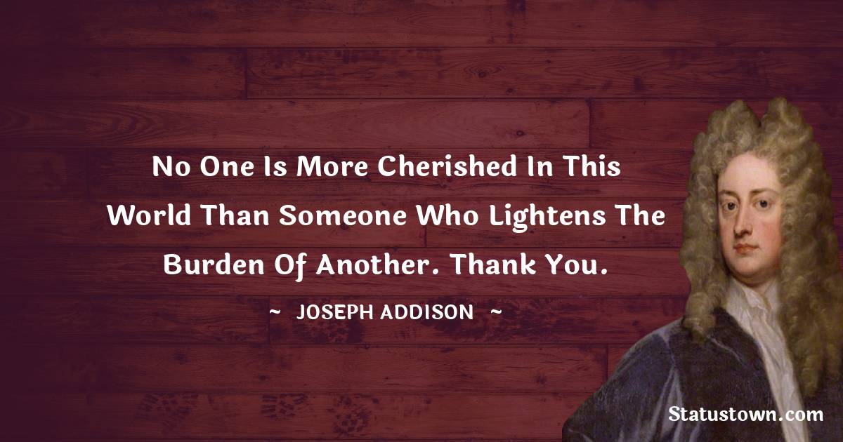 Joseph Addison Thoughts