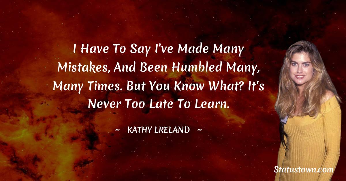 Kathy Ireland Inspirational Quotes