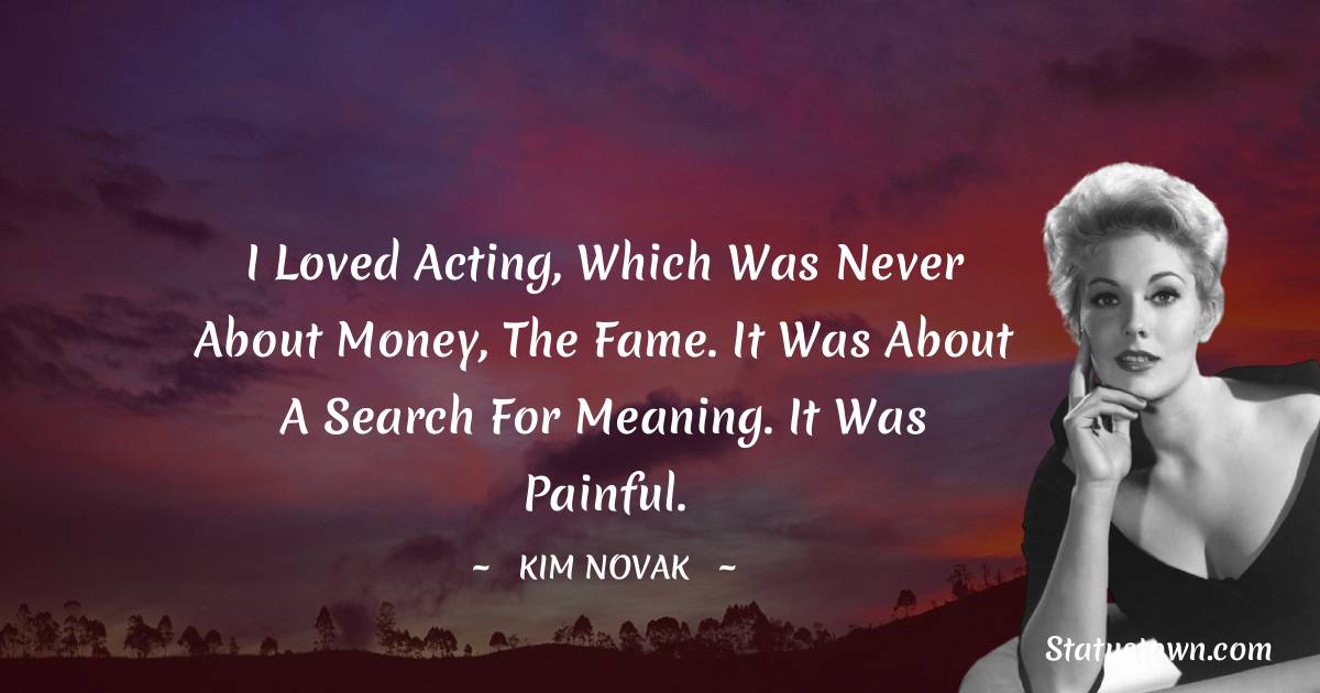 Kim Novak Thoughts