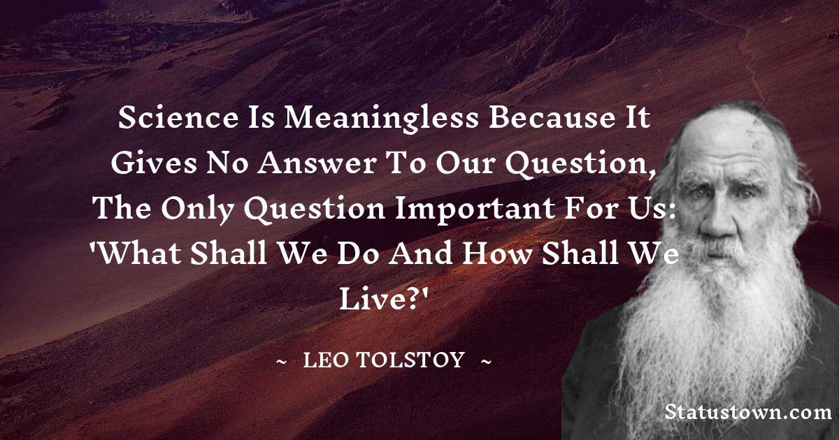 Simple Leo Tolstoy Messages