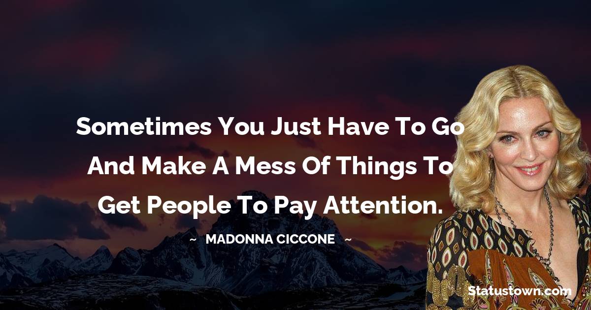 Madonna Ciccone Positive Thoughts