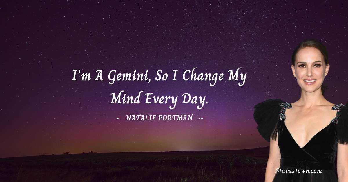 Natalie Portman Short Quotes