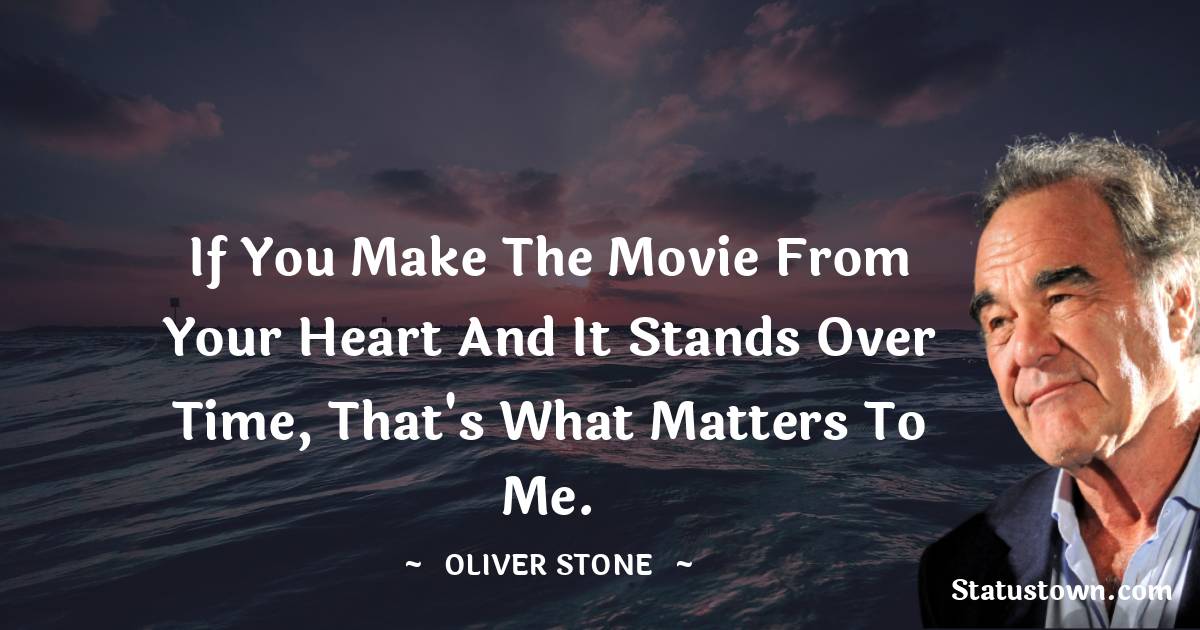 Oliver Stone Status