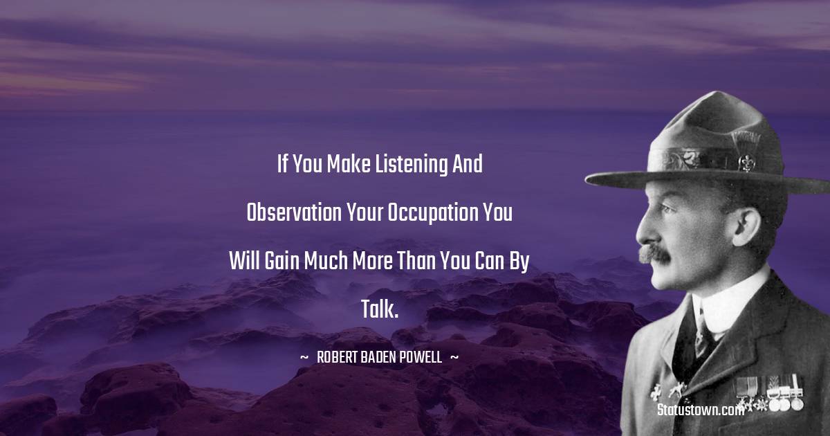 Robert Baden-Powell  Positive Thoughts